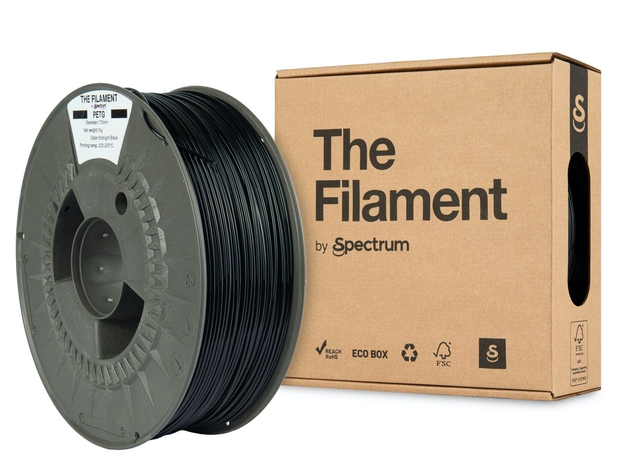 The Filament Petg 1 75Mm 3Kg Keskiyonmusta - SB3DWorks