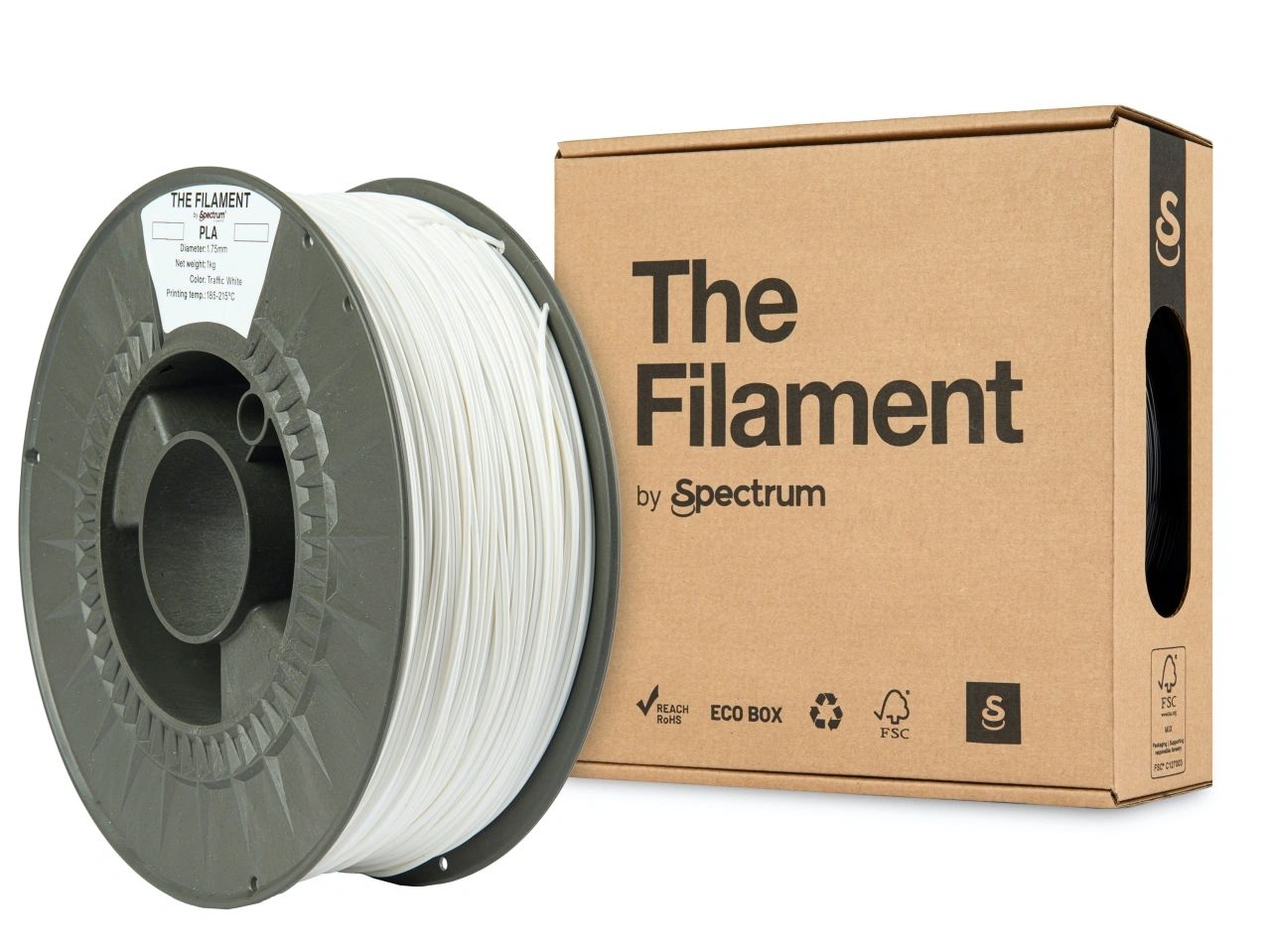 The Filament Pla 1 75Mm 3Kg Liikennevalkoinen - SB3DWorks